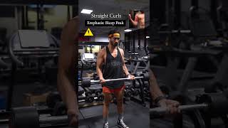 EZ Bar vs Straight Bar Curls ⚠️ biceps [upl. by Yusem]