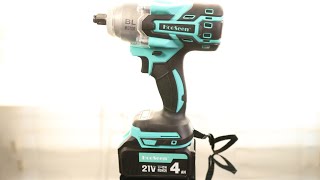 HooSeen Power Cordless Impact Wrench  12 inch 21V Brushless Impact Gun Max Torque 445 Ftlbs [upl. by Eleph]