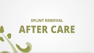 Nasal Splint Removal After Care [upl. by Fagaly757]