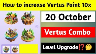 Today Vertus Combo  Vertus Combo Today 20 October  How to increase Vertus Points  Vertus Combo [upl. by Nottap367]