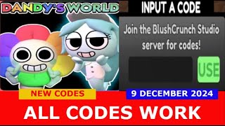 NEW CODES ALL WORKING CODES FOR Dandys World ROBLOX  DECEMBER 9 2024 [upl. by Artkele867]