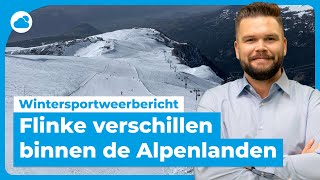 Wintersportweerbericht flinke verschillen binnen de Alpenlanden [upl. by Recor]