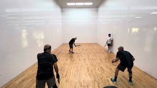 111824 AmirLes vs RobertJustin doubles racquetball at La Fitness Austin TX [upl. by Ojybbob]