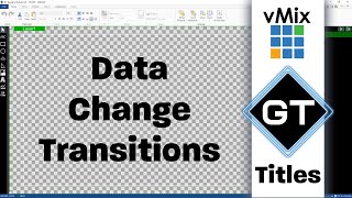 vMix GT Title Designer Learn how to create data change transitions for your titles [upl. by Ewer]