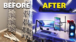 Transforming my Boring Old Room into My Dream Gaming Setup [upl. by Yemac]