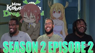 Kobayashi Bricked Up LMAO  Miss Kobayashis Dragon Maid Season 2 Episode 2 Reaction [upl. by Karyn]