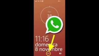 NOTIFICHE WHATSAPP nella SCHERMATA DI BLOCCO [upl. by Ole804]