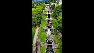 Bingley 5 Rise Locks  West Yorkshire By Drone 4K Video [upl. by Engle]