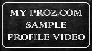 ProZcom sample Profile Video [upl. by Standing]