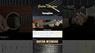 Imagine  John Lennon  EASY Guitar Lessons TAB  Guitar Tutorial [upl. by Danita]