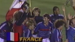 JO LOS ANGELES 1984  Lapothéose du football  Le sacre de léquipe de France contre le Brésil [upl. by Ennyroc]