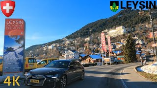 Driving Switzerland 🇨🇭  Leysin 4K Scenic Drive [upl. by Lenej708]