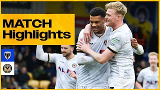 Match Highlights  AFC Wimbledon v Newport County [upl. by Marianna]