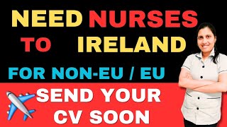 NURSES NEEDED TO IRELAND  LATEST RECRUITMENT UPDATES  IRELAND NURSES MALAYALAM VLOG [upl. by Toth]