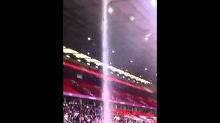 SHAME OLD TRAFFORD ROOF LEAKING LONDON 2012 spain vs marocco [upl. by Norvun]