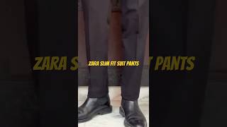 Zara Slim Fit Suit Pants Review Style Fit and Comfort unboxing zaracoat mensfashion [upl. by Grant566]