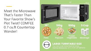 Meet the Microwave That’s Faster Than Favorite Show’s Plot Twist COMFEE 07 cuft Countertop Wonder [upl. by Animar]