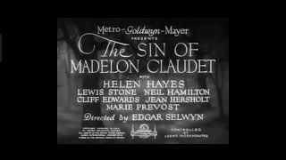 The Sin Of Madelon Claudet 1931 Title Sequence Metro Goldwyn Mayer [upl. by Ttehc]