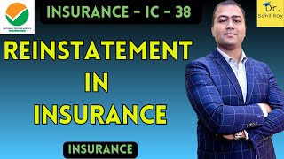 What is Reinstatement In Insurance   Insurance terminologies [upl. by Cavanagh979]