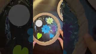 DIY home decoration toturial  easy craft with paper and cardboard with lED lights  simple art 🖼️ [upl. by Thor]