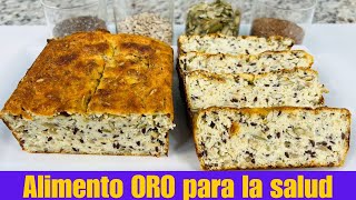 El PAN de Proteína y Fibra que Baja el Azúcar Trigliceridos Quema Grasa Abdominal PMenopausia [upl. by Yddor]