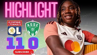 Résumé Lyon 11 vs St Etienne 0 Joli but de Melchie Dumornay [upl. by Esila]