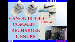 canon IR 3300 Recharger Lencre  Refill Ink [upl. by Lehacim239]