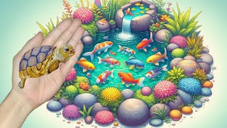 catching fish colorful fish goldfish koi fish betta fish turtles crabs catfish [upl. by Eladnor613]