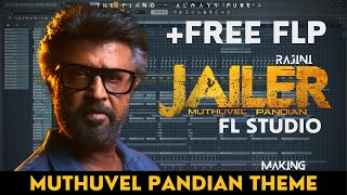 JAILER  Muthuvel Pandian theme  FL Studio  Anirudh  Prem anand  The piano always pure [upl. by Accalia]