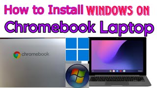 How to install windows on chromebook laptop [upl. by Alilad]