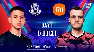 EN PMSC Europe Day 1  Xiaomi  2021 PUBG MOBILE Star Challenge Europe [upl. by Derry]