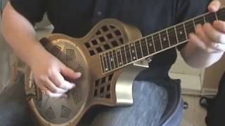 Highway 61 resonator guitar  Standard tuning demo jam [upl. by Rooke]