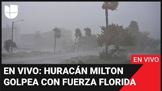 Huracán Milton EN VIVO el ciclón golpea con furia y avanza hacia el interior tras tocar tierra [upl. by Coltson]