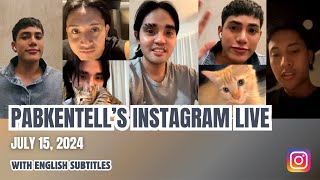 ENG SUB Pablo Stell amp Kens Instagram Live  July 15 2024 [upl. by Eniluj404]