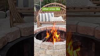 Stacked Stone Fire Pit Ideas [upl. by Inneg]