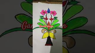 Phool wala drawing gamla design paper design [upl. by Alhak779]