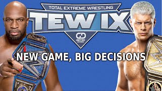 TEW IX  NEW Total Extreme Wrestling Game Announced  Channel Update [upl. by Rolecnahc]