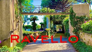 RAVELLO WALKING TOUR OF A CHIC MOUNTAIN VILLAGE ON THE AMALFI COAST [upl. by Animsay]