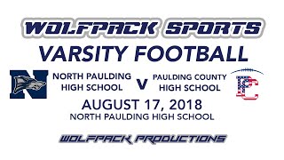 Varsity Football North Paulding v Paulding County 8172018 [upl. by Dody]