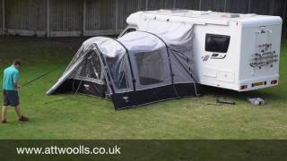 Vango Cruz Awning Pitching amp Packing Video [upl. by Evol]