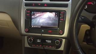 VW PoloVento  install rear view camera with delay timer RCD 330 [upl. by Sandberg]