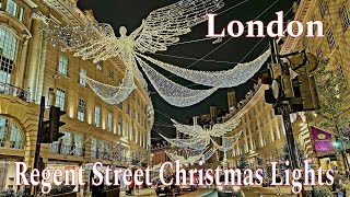 LondonUK🇬🇧Regent Street Dazzling Christmas Lights 2024 [upl. by Snilloc68]