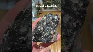 Gorgeous Iridescent Snowflake Obsidian crystals crystalshop gemstone iridescent obsidian [upl. by Narik]