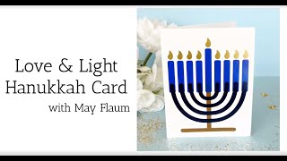 Love and Light Hanukkah Card with ScanNCut DX and Artspira [upl. by Brietta]