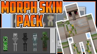 Minecraft Bedrock Morph Skin Pack Become ANY Mob [upl. by Bernat401]