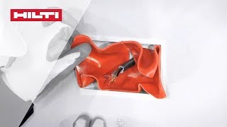 HOW TO install Hilti CP617 firestop putty pads  BS [upl. by Gant]