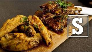 BBQ RIBS amp SPICY WINGS RECIPE  SORTED [upl. by Clary]