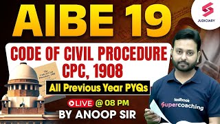 AIBE 19 Exam  Code of Civil Procedure 1908  CPC  AIBE 19 Previous Year Questions  Anoop Sir [upl. by Carlos]