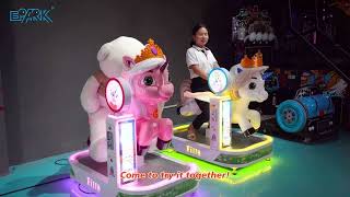 EPARK Small Horse MP5 Arcade Game Machine Coin Operated Kids Horse Ride Kiddie Ride Swing Machine [upl. by Clower19]