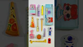 Amazing Fancy Stationery Collection Pencil Box Highlighter Pen Pencil stationery backtoschool [upl. by Keil]